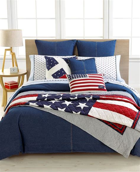 tommy hilfiger denim comforter|tommy hilfiger phillip stripe comforter.